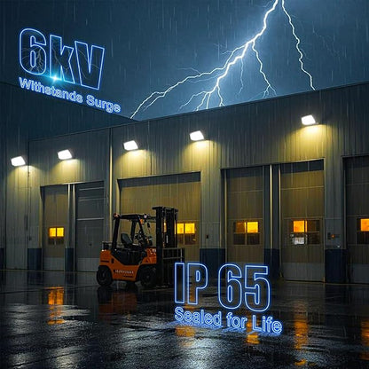 Lightdot 8Pack 120W LED Wall Pack Lights, 100-277v Dusk to Dawn - Image 9
