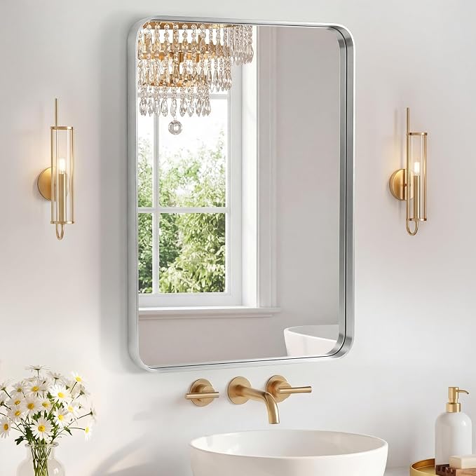 NEWBULIG 20X28 Inch Bathroom Mirror by NEWBULIG