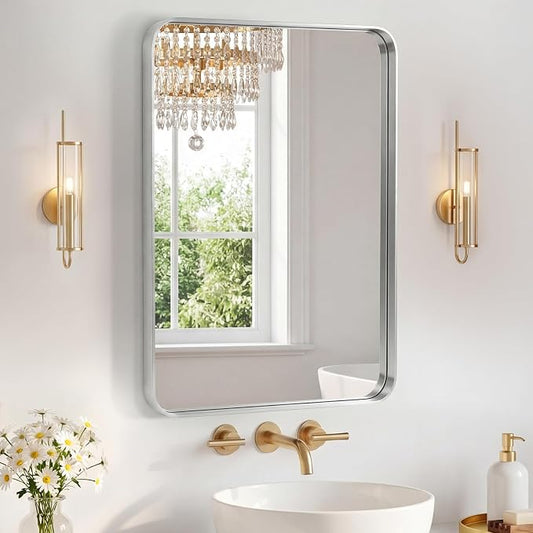 NEWBULIG 20X28 Inch Bathroom Mirror by NEWBULIG