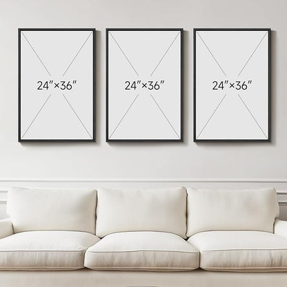 Large Framed Abstract Nature Landscape Wall Art - Image 3