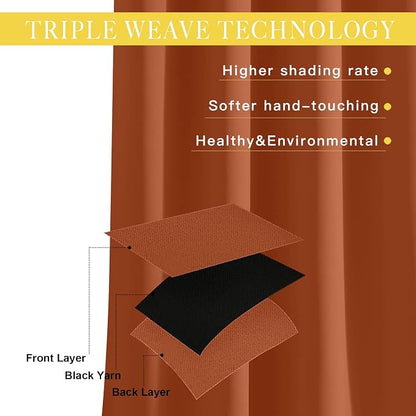 NICETOWN Room Divider Curtain 84 inch Length, Grommet Privacy & Noise Reducing - Image 5