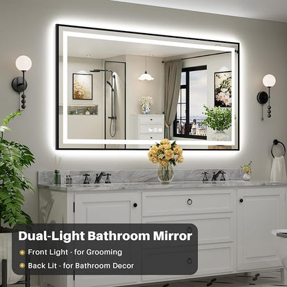 72x40 Inch LED Bathroom Mirror - Image 3