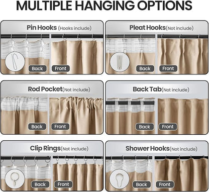 Ceiling Pinch Pleated Blackout Curtains & Drapes - Image 2