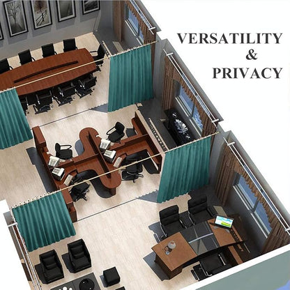 NICETOWN Wall Dividers for Rooms, Room Divider Curtain Screen Partitions - Image 6