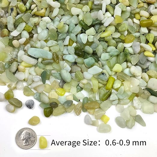 2LB Succulent Jade Pebbles for Indoor Plants, 3/8 Inch Natural Decorative Polished Stones, River Rocks for Landscaping,Vase, Flowerpot Decoration, Indoor Decoration and Garden Decoration