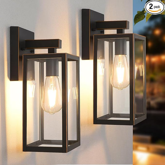 MAXvolador Outdoor Wall Sconce, Exterior Waterproof Wall Lantern Light Fixture by MAXvolador