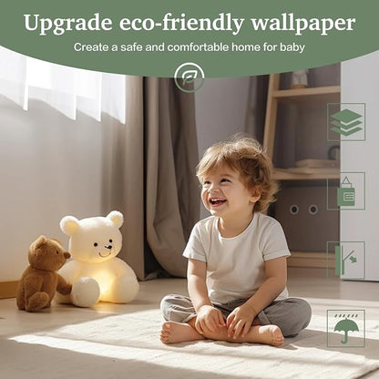 Dimoon 17.7''x393'' Peel and Stick Wallpaper Light Green Contact Paper - Image 3