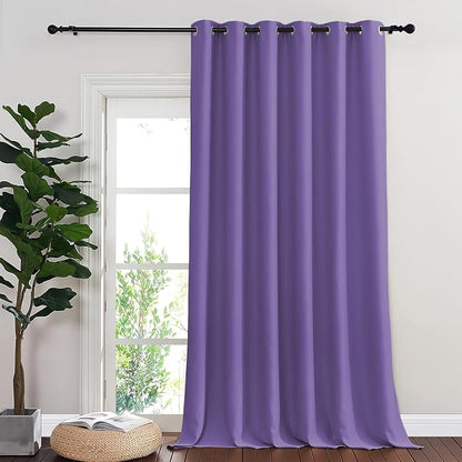 NICETOWN Room Divider Curtain 132 Inches Long, Wide Blackout Sliding Door by NICETOWN