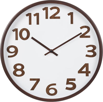 Modern Wood Farmhouse Wall Clock 16 Inch Large Vintage Wall Clocks Battery by HorizentWallClock