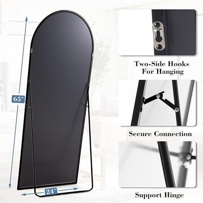 DUMOS 65"x24" Arched Full Length Mirror - Image 5