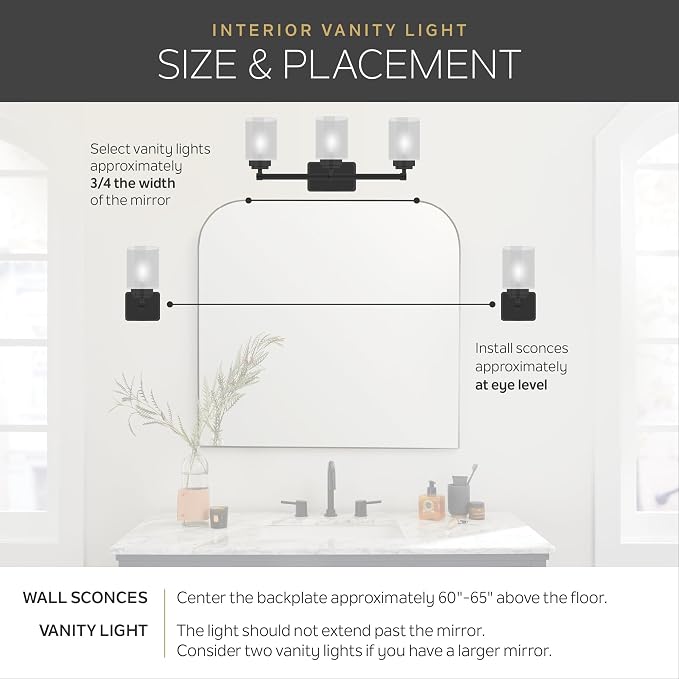 Kichler 30" 4-Light Vanity Bath Light in Chrome, Modern Bathroom Light - Image 11