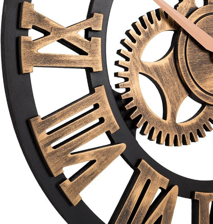 23" inch Noiseless Silent Non-Ticking Gears Not Moving Wall Clock - Image 3