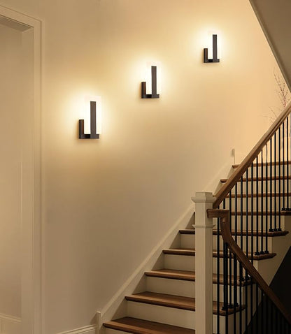 Joosenhouse Modern LED Wall Sconces Up and Down Wall Mount Light Black 3000K - Image 6