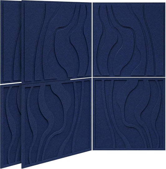 BUBOS Art Acoustic Wall Panels 6 Pack by BUBOS