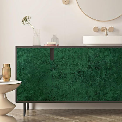 Wallercity Green Floral Leaves Felt Fabric Wallpaper Peel and Stick Soft Velvet - Image 5