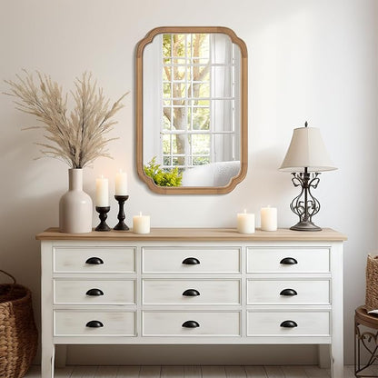 WallBeyond 20" x 30" Rounded Corner Arch Wall Mirror - Image 3