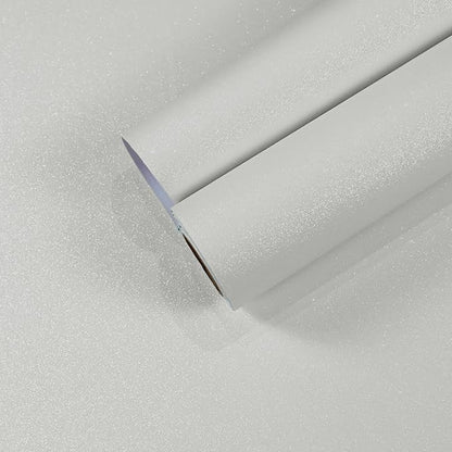 CHIHUT 15.7''x236'' Shimmer Pearl White Glitter Wallpaper Stick and Peel by CHIHUT