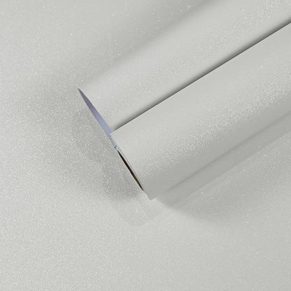 CHIHUT 15.7''x236'' Shimmer Pearl White Glitter Wallpaper Stick and Peel by CHIHUT
