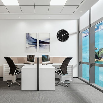 XNM Minimalist Wall Clocks for Living Room Glass Small Wall Clocks Battery - Image 6