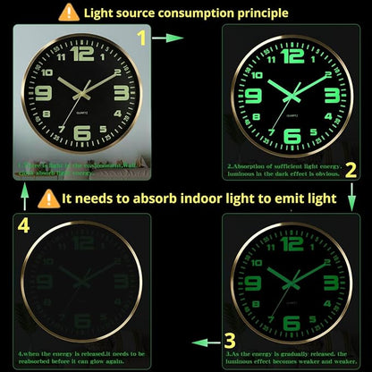 12-inch wall clock, battery powered, - Image 6