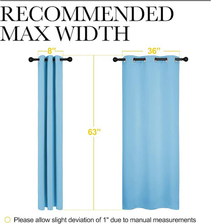 NICETOWN Light Blue Curtains for Nursery, Thermal Insulated Grommet Room - Image 6