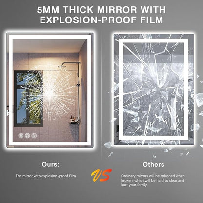 Memobarco LED Mirror for Bathroom 20"x 28" - Image 7