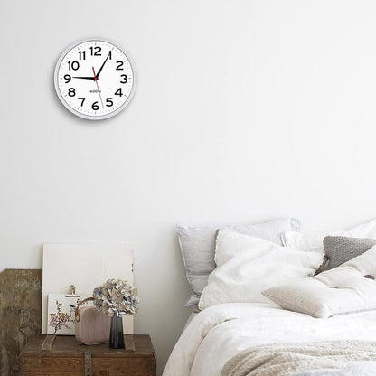 HIPPIH Wall Clock 2 Pack, 10 Inch Modern Wall Clocks Battery Operated, Non - Image 7