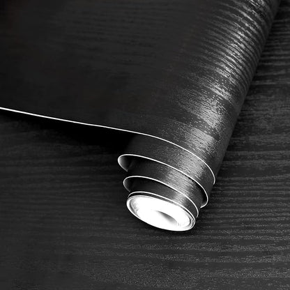 practicalWs Black Wood Contact Paper 17.7'' x 393.7'' Peel and Stick Wood - Image 8