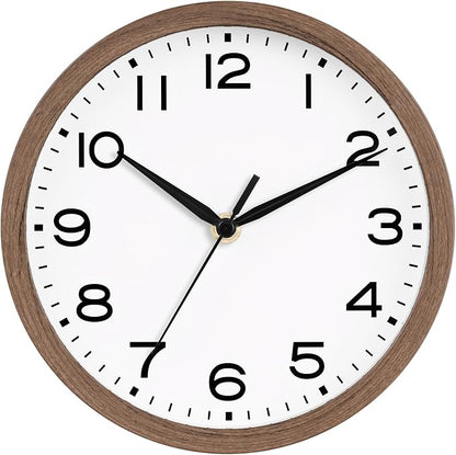 AKCISOT Wall Clock, Modern Small Wall Clocks Battery Operated 8 Inch, Silent by Akcisot