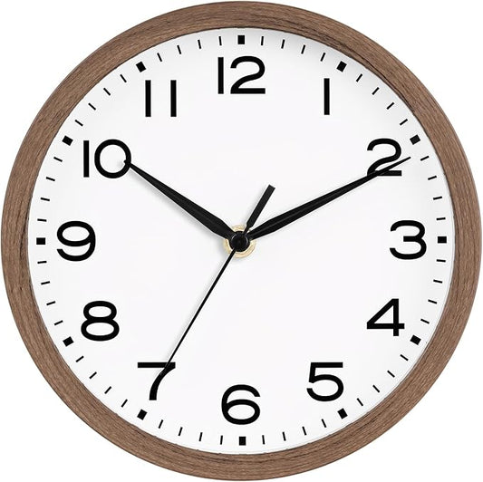 AKCISOT Wall Clock, Modern Small Wall Clocks Battery Operated 8 Inch, Silent by Akcisot