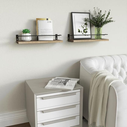 RICHER HOUSE Bathroom Shelves, Guard-Rail Floating Shelves - Image 7