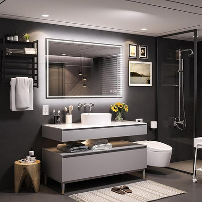Ratsamee 48x36 Inch LED Bathroom Mirror - Image 2