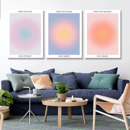 Framed 3Pcs Abstract Wall Art Poster Room Aesthetics Spiritual Spiritual - Image 4