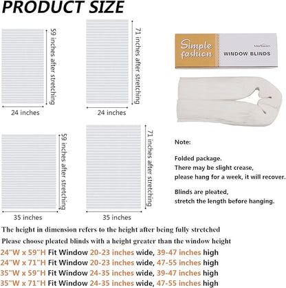 Window Blinds Cordless No Drill Cut to Size Clip On Stick On Self Adhesive - Image 2