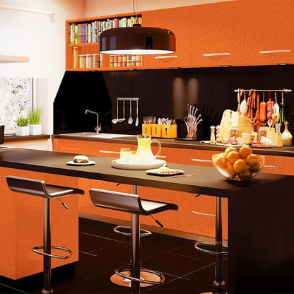 Abyssaly Self Adhesive Wallpaper Orange Sticky Back Plastic Roll Removable - Image 7