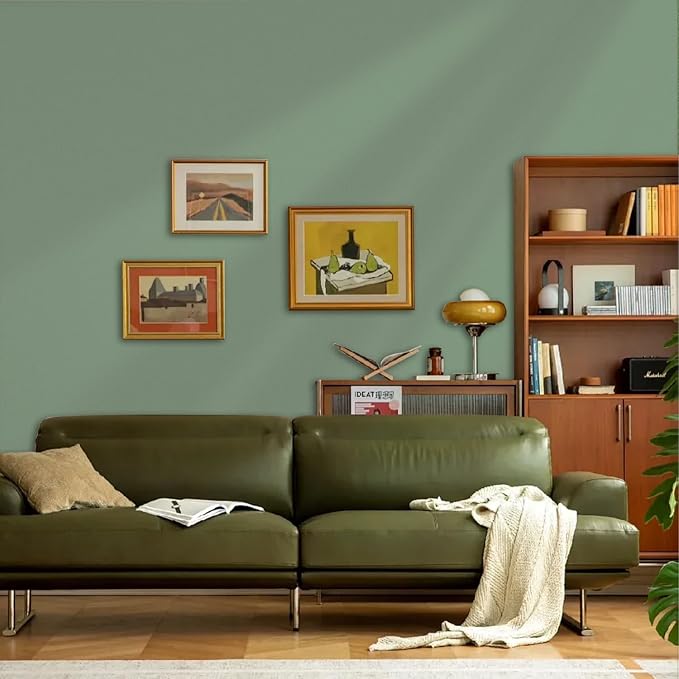 Yancorp 16"x394" Matte Sage Green Peel and Stick Wallpaper Removable Contact - Image 5