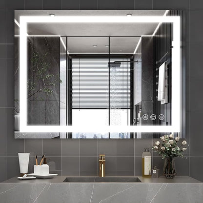 32x24 inch Wall Mounted LED Bathroom Mirror - Image 9