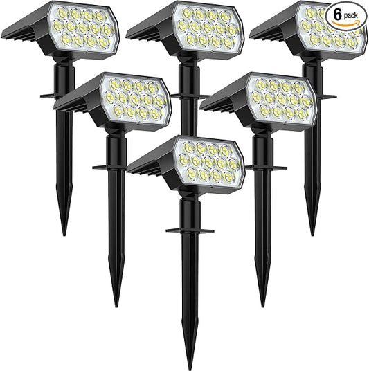WELALO Solar Spot Lights Outdoor, Solar Landscape Spotlights, Solar Powered by WELALO