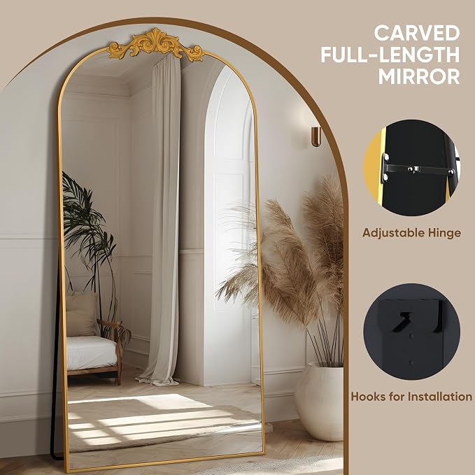 Antok Arched Full Length Mirror, Full Body Mirrors - Image 6