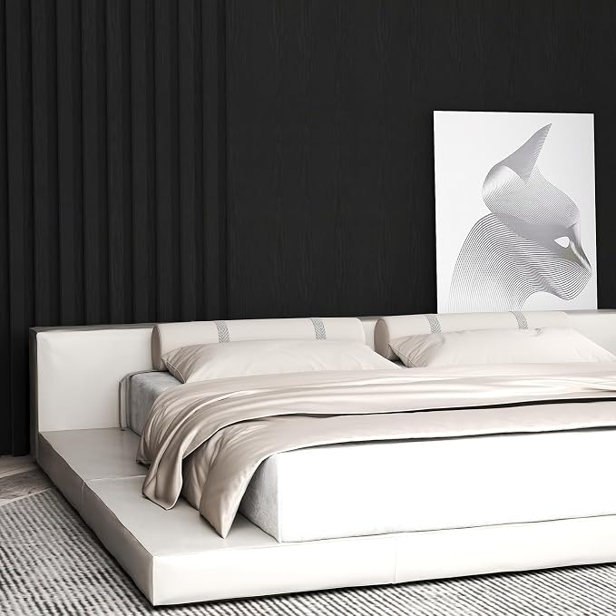 Vinjiasin Peel and Stick Wallpaper Black Wallpaper Black Wood Contact Paper - Image 2