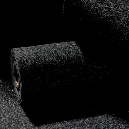 Black and Gold Peel and Stick Wallpaper Slight Velvety Feeling Woven Fabric - Image 2