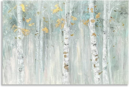 Yihui Arts Birch Tree Canvas Wall Art - Image 3