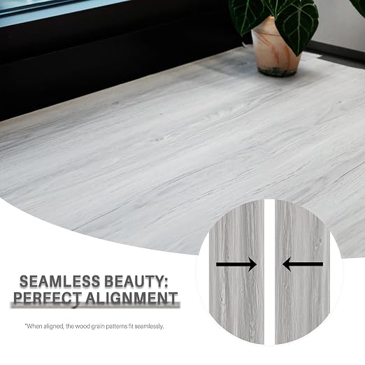 Wood Grain Peel and Stick Floor Tiles – 11.8” Width, Full Roll Length of 590" – - Image 4