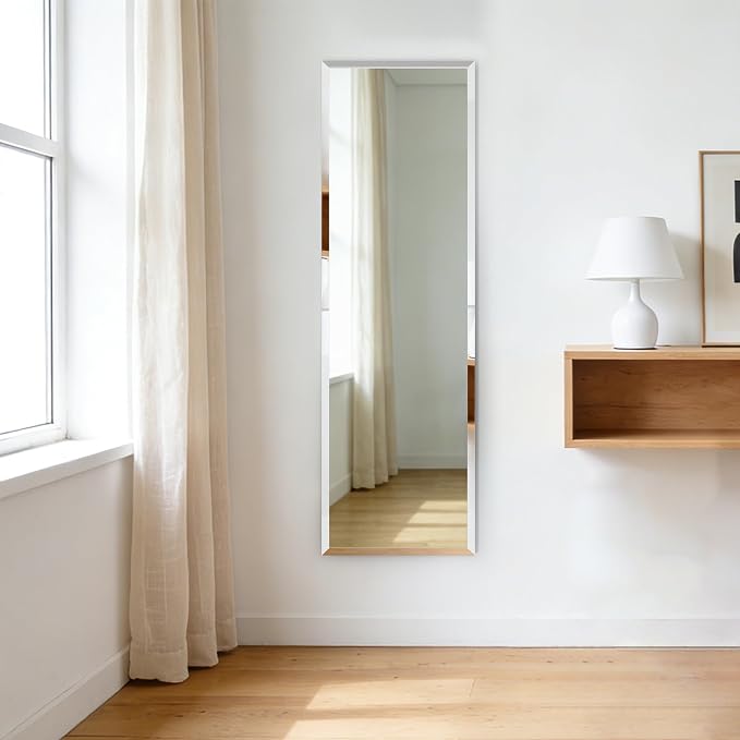 Frameless Mirror Full Length 59”x16”| Wall Mount Mirror Full Length Beveled - Image 5