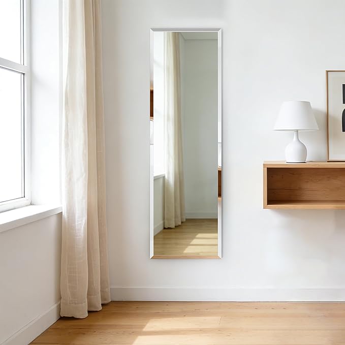 Frameless Mirror Full Length 56”x16”| Wall Mount Mirror Full Length Beveled - Image 4