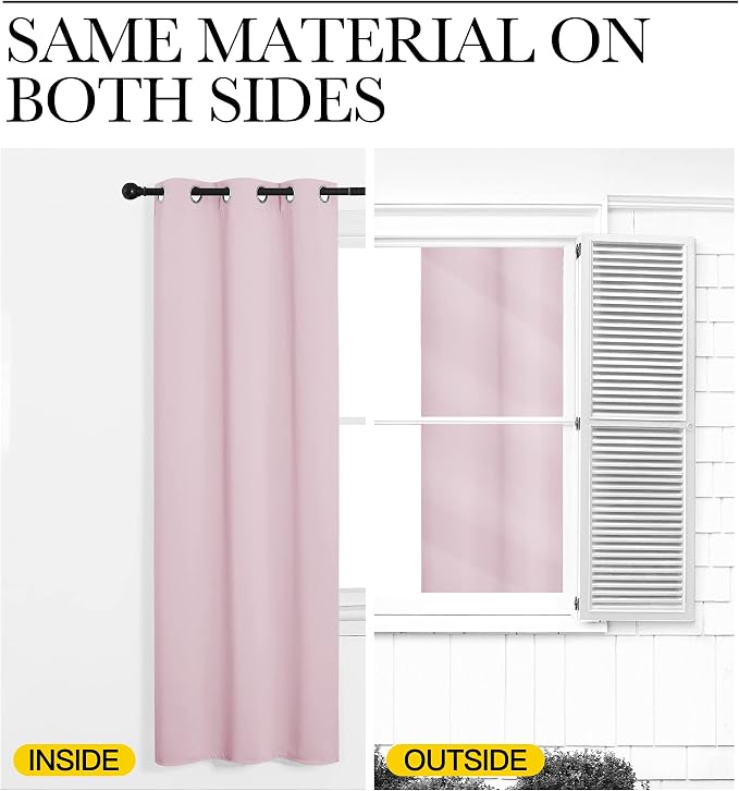 NICETOWN Blackout Draperies Curtains - Image 4