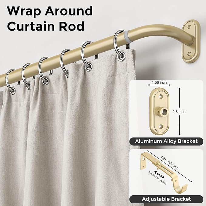 Curtain Rods 36-152 Inch, Living Room, Sliding Door - Image 2