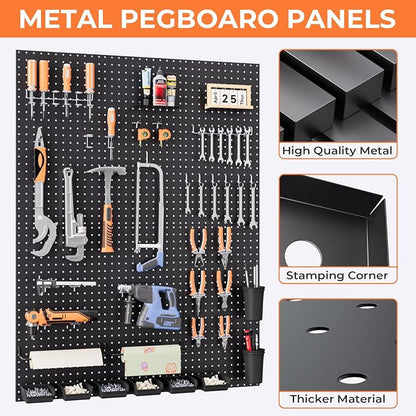 INCLY 48x36 Inch Metal Peg Board Kit - Image 7