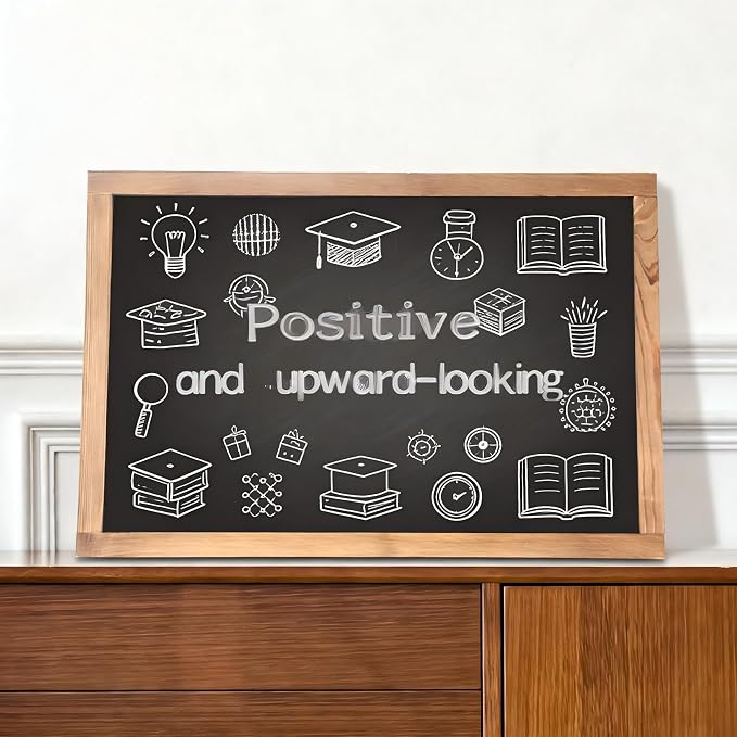 Magnetic Chalkboard for Wall Rustic Wood Framed Decorative Blackboard Sign - Image 4