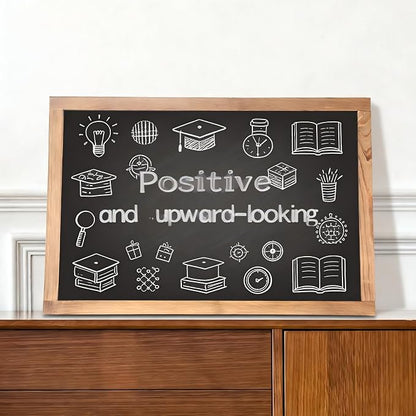 Magnetic Chalkboard for Wall Rustic Wood Framed Decorative Blackboard Sign - Image 4